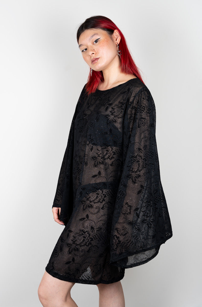 KIMONO DRESS BLACK
