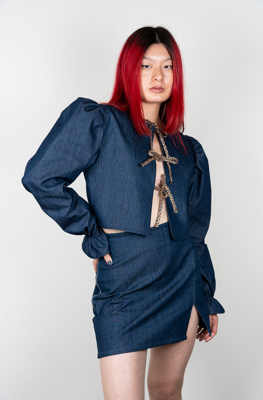 ANNA ROSE BLOUSE INDIGO DENIM