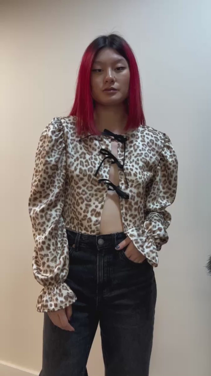 ANNA ROSE BLOUSE LEO SATIN – Chouchou